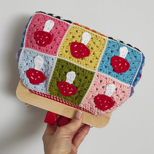 Mushroom Crochet Purse