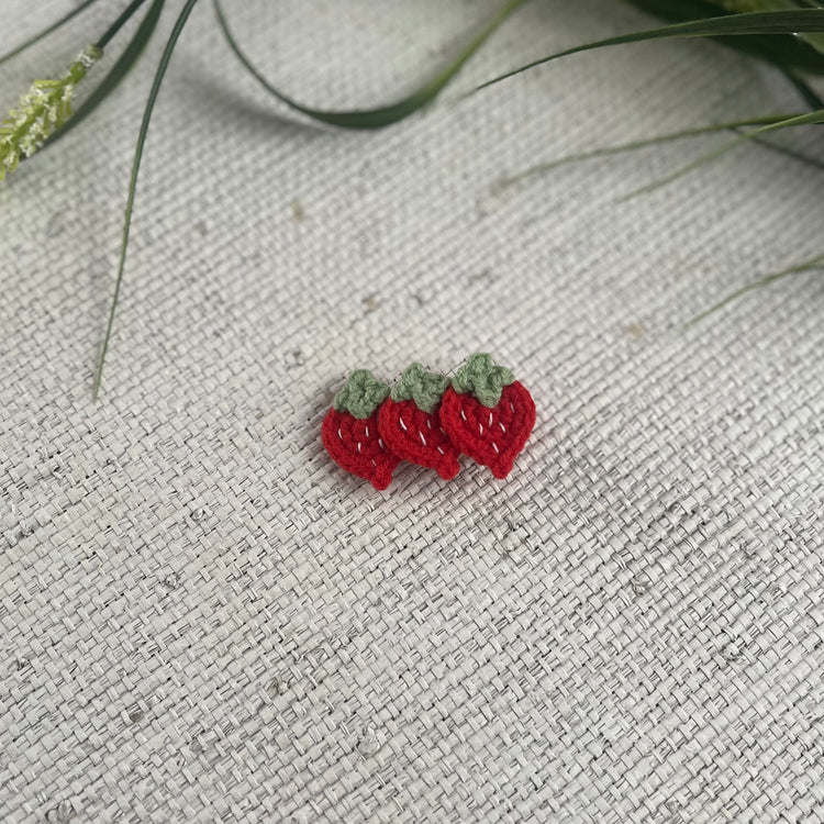 Strawberry Trio Hair Clip