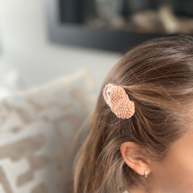 Soft Crochet Heart Snap