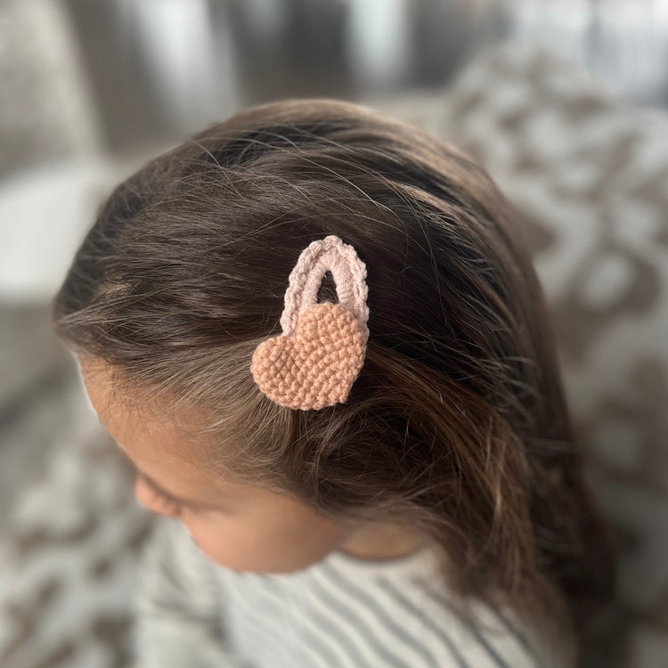Soft Crochet Heart Snap