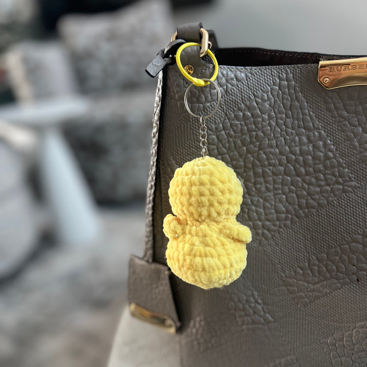 Crochet Duck Keychain