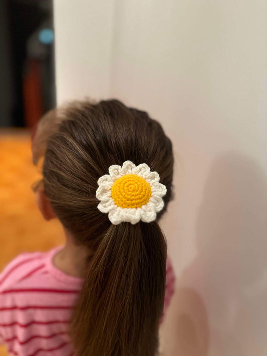 Daisy Flower Hair Tie