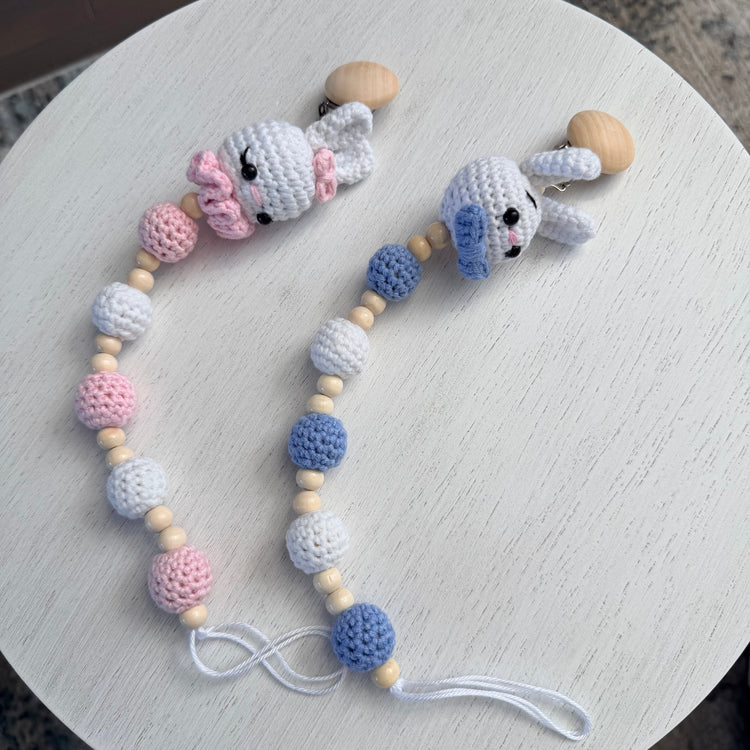 Handmade Crochet Pacifier Holder