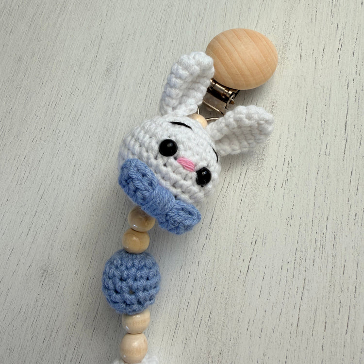 Handmade Crochet Pacifier Holder