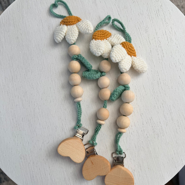 Daisy Bloom Pacifier Holder