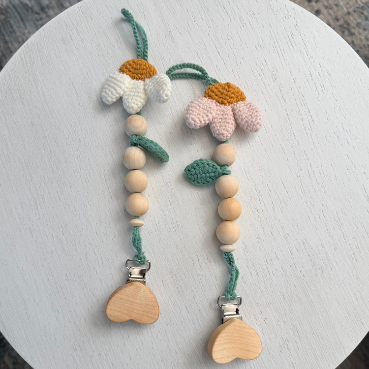 Daisy Bloom Pacifier Holder