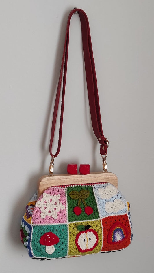 Handmade Crochet Purse Happy Patchwork