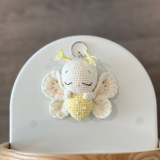 Yellow Butterfly Keychain