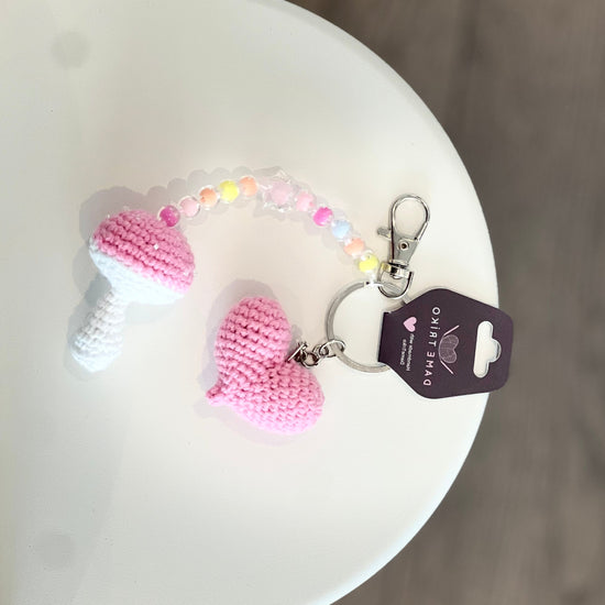Heart-shaped keychain