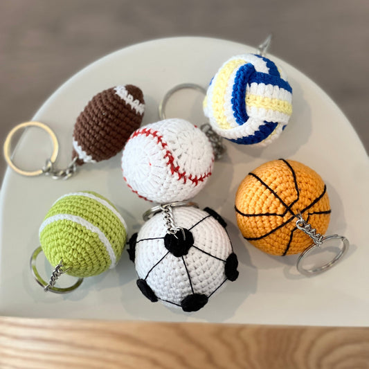 Sport Lover Crochet Keychain 