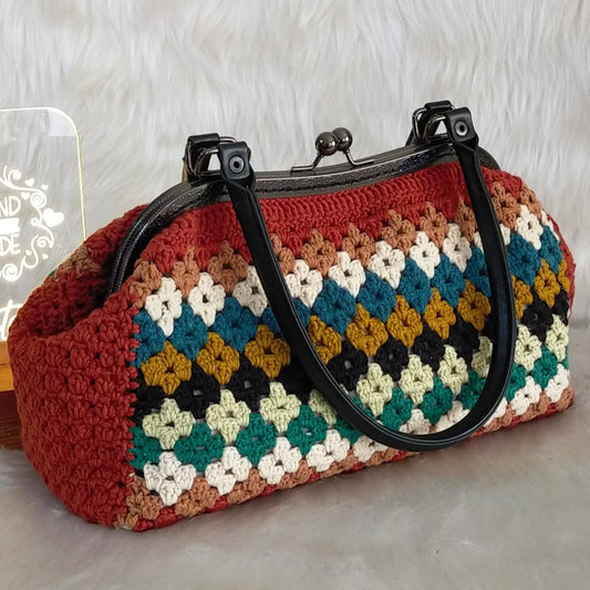 Crochet bag clutch bag