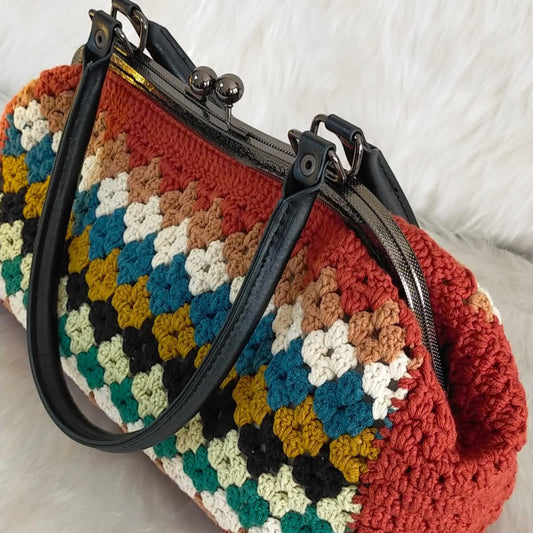 Crochet bag clutch bag