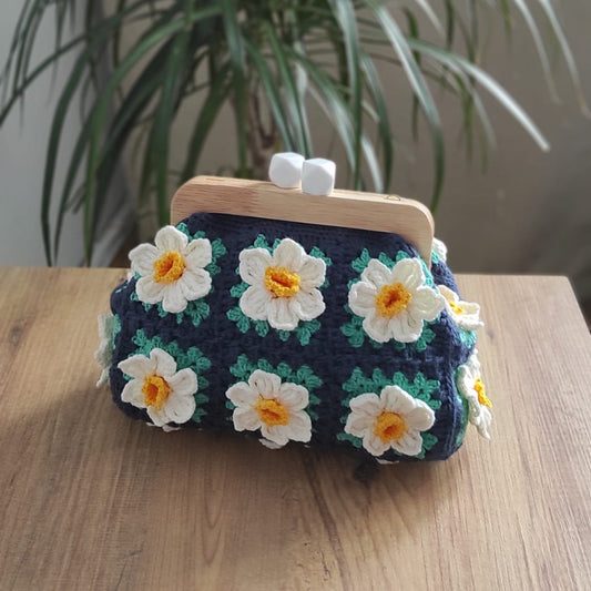 Crochet Flower Purse
