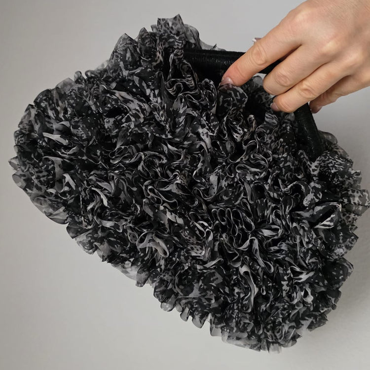 Ruffle Crochet Bag
